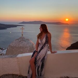 South Moon Under Navy and White Maxi Dress